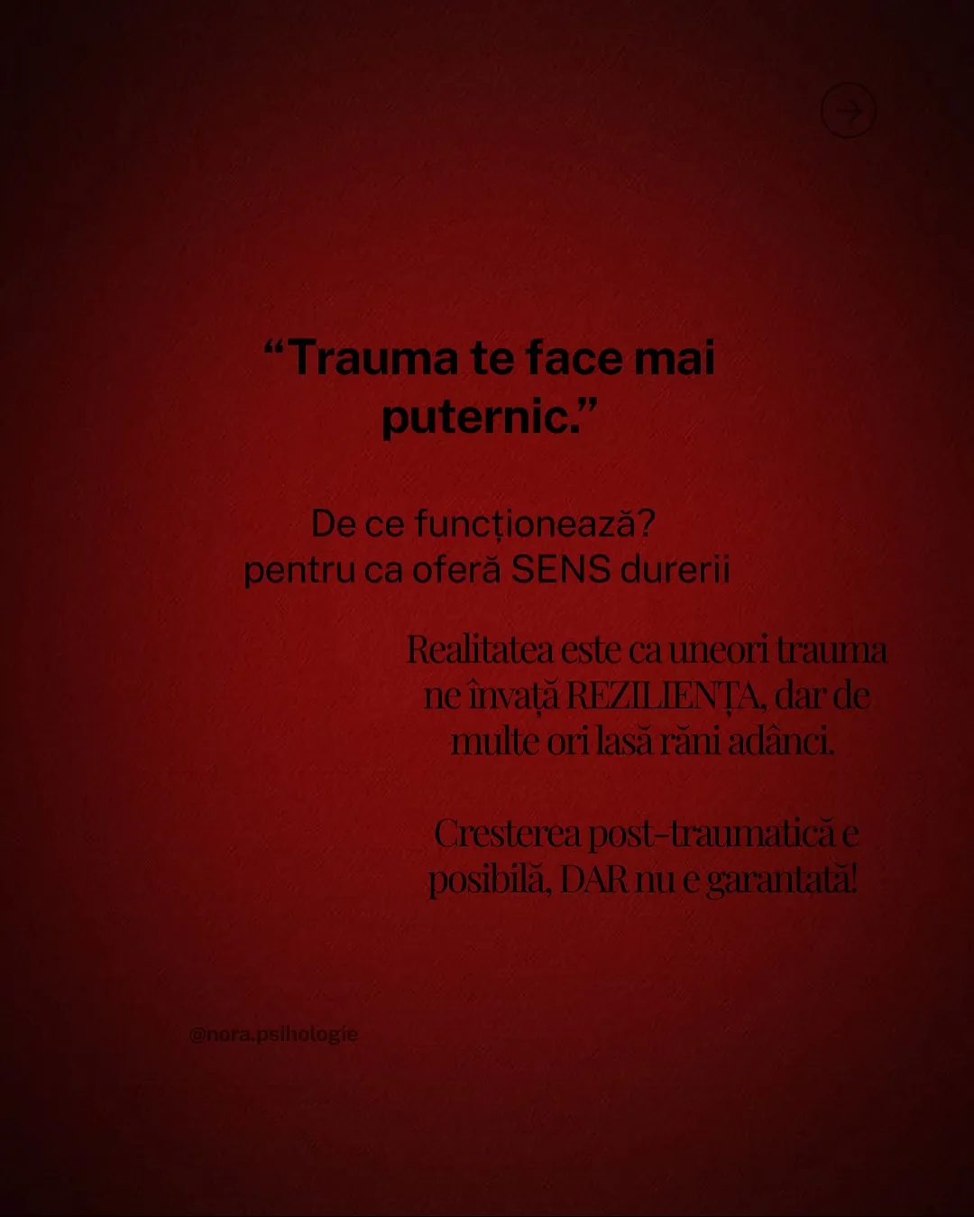 Fotografie cu rodii și grepfrut tăiate, cu textul postării scris peste