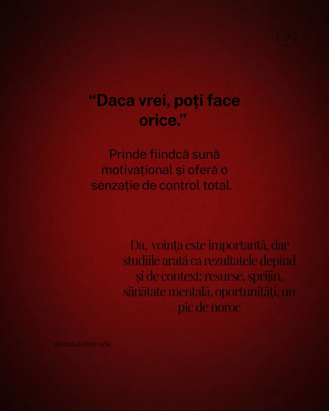 Fotografie cu rodii și grepfrut tăiate, cu textul postării scris peste