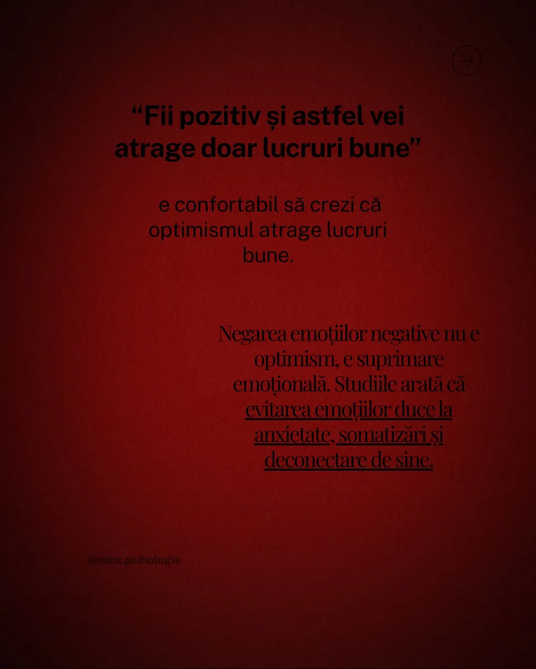 Fotografie cu rodii și grepfrut tăiate, cu textul postării scris peste