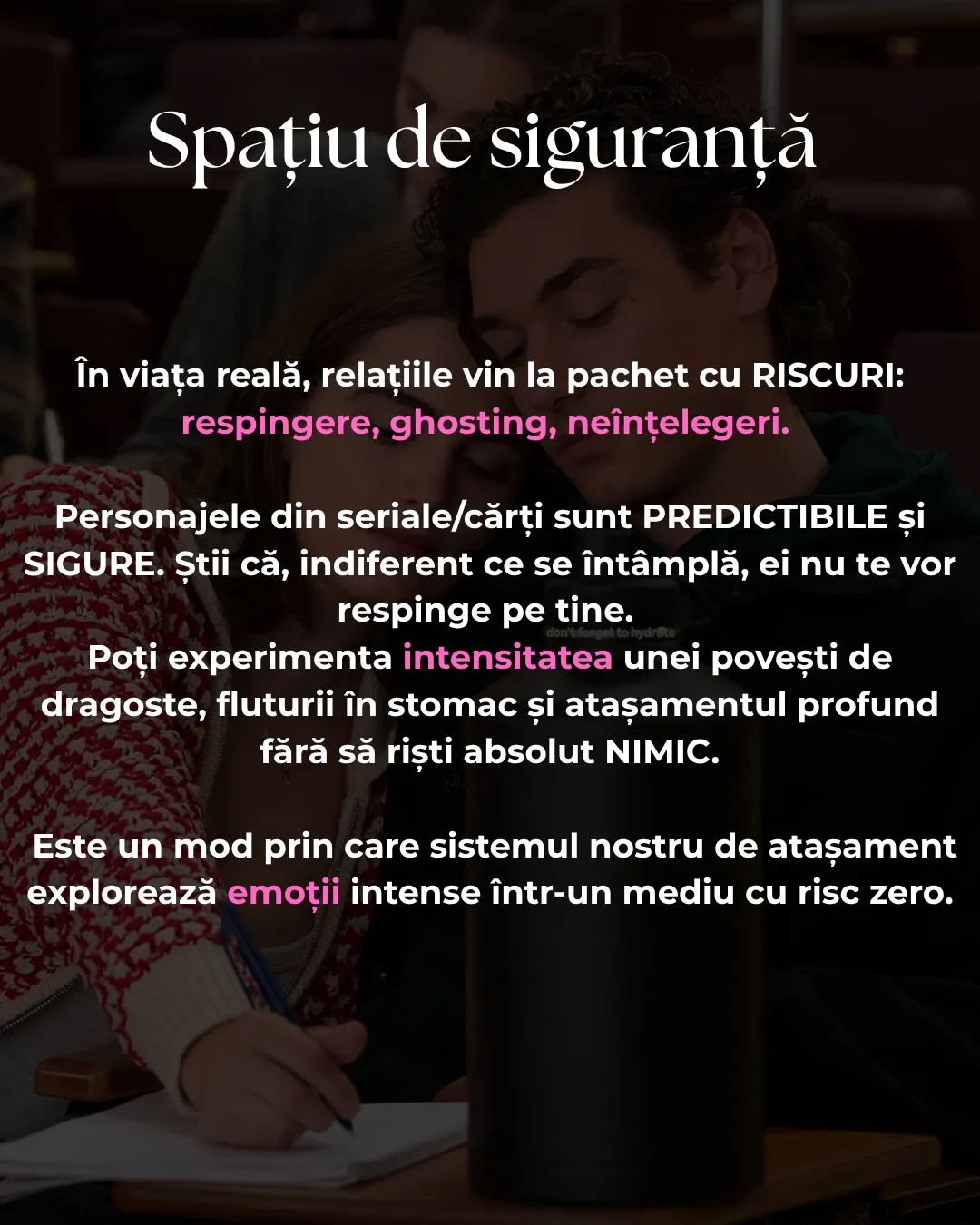 Colaj cu scene din filme și cărți de dragoste, cu titlul postării scris peste