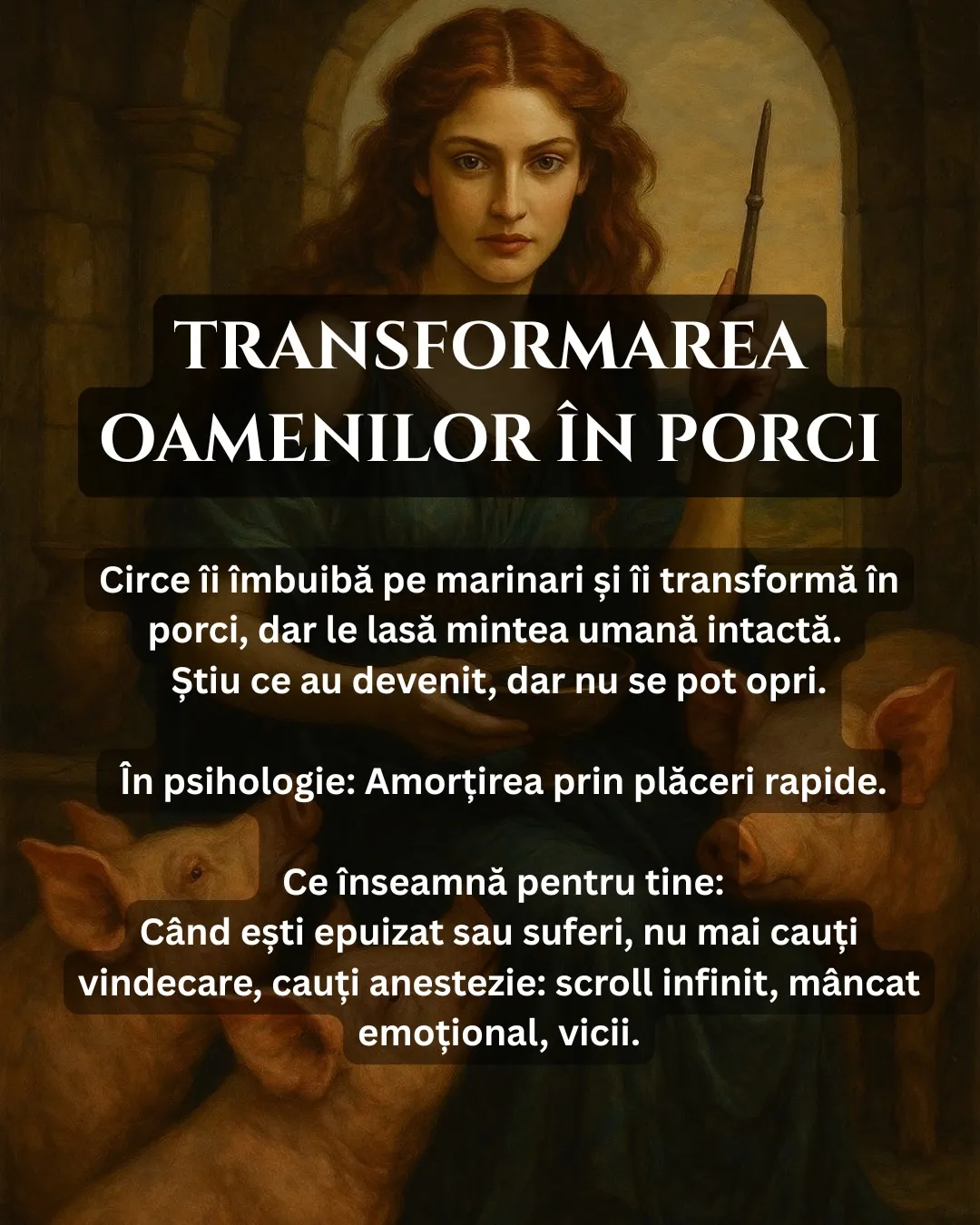 Ilustrații și cadre din Odiseea, fiecare însoțit de o citire psihologică a scenei
