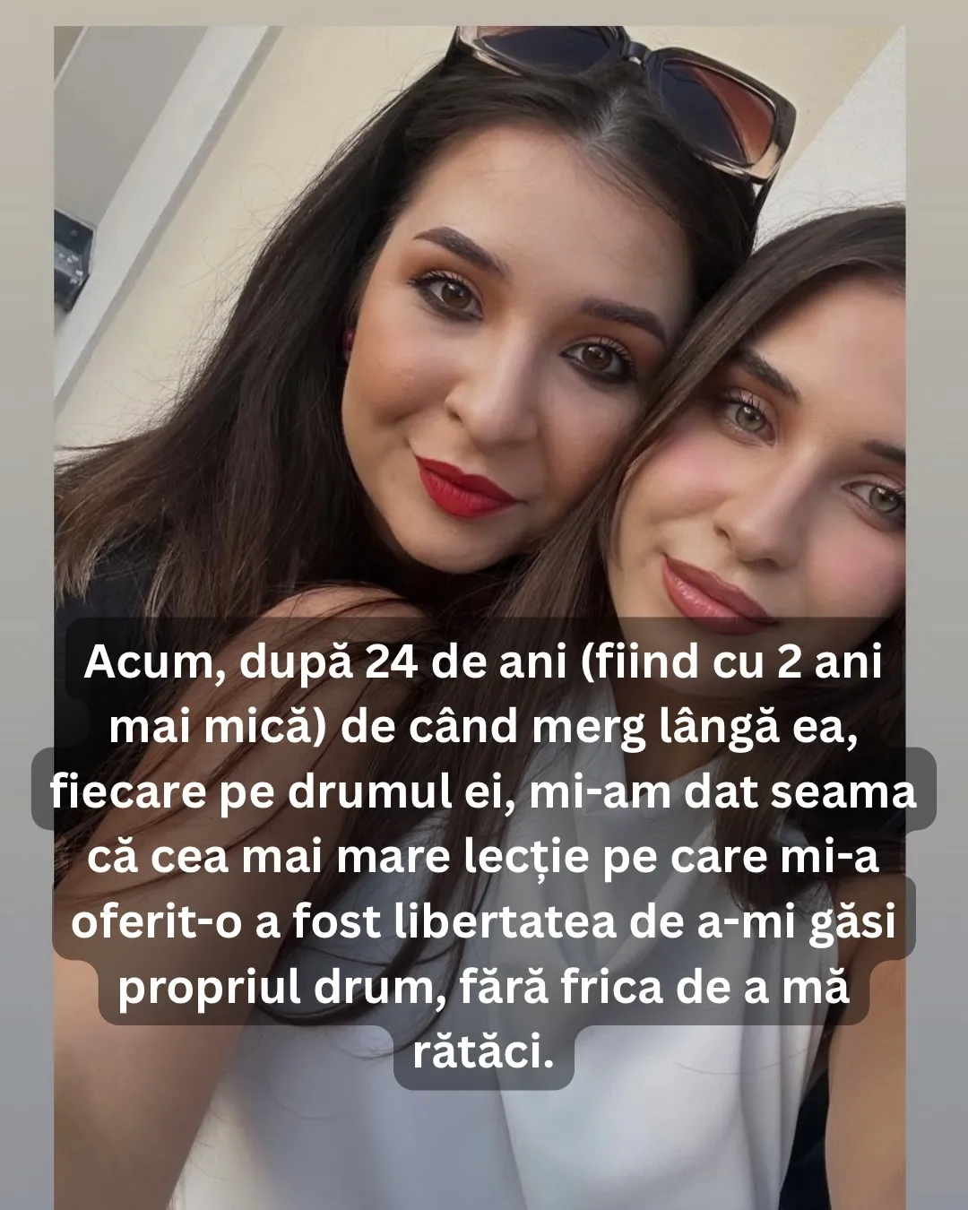 Fotografii cu Nora și sora ei, din copilărie până în prezent