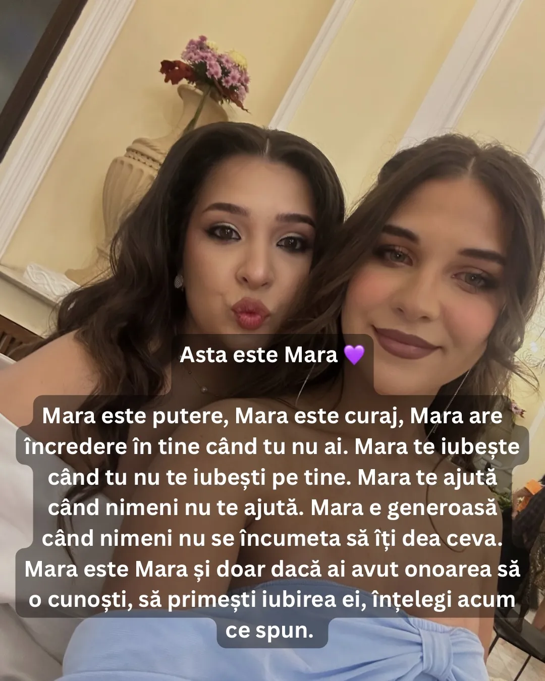 Fotografii cu Nora și sora ei, din copilărie până în prezent